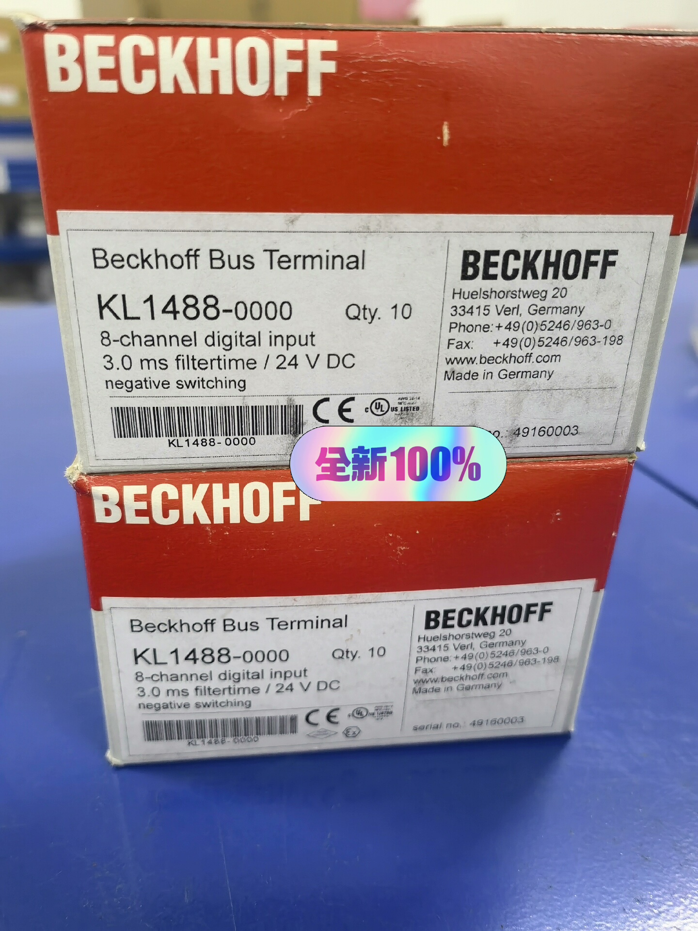 倍福KL1488  全新原装，大盒装，年份也好，350单价