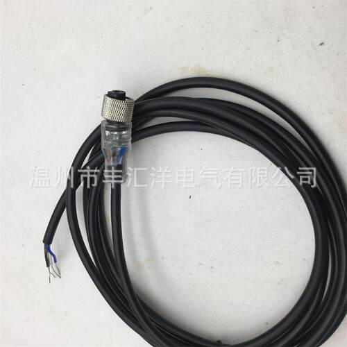 耐油耐高温耐腐蚀连接线四芯 WKC4T-P7X2-2-5-10/TXL带LED连接线