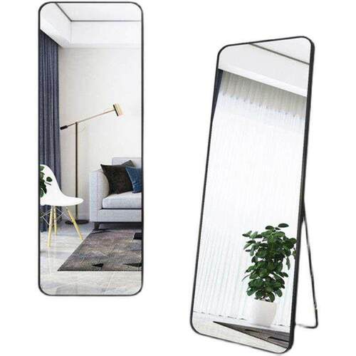 Full Length Mirror,Floor WallMounted Hanging Standing Frame