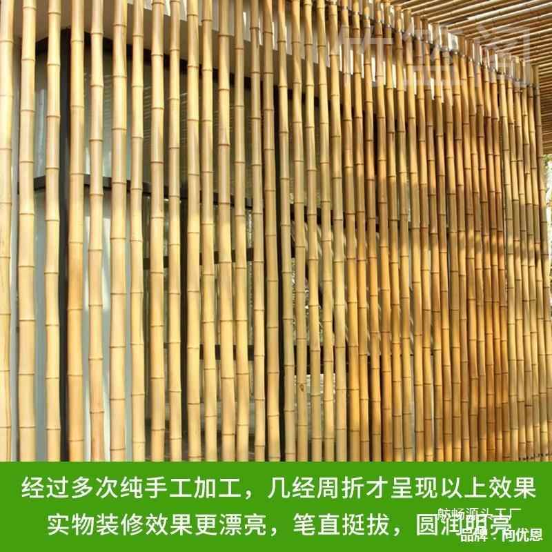 竹竿装饰竹竿楠竹竹杆吊顶隔断防腐竹竿室内粗细竹子民宿装修毛竹