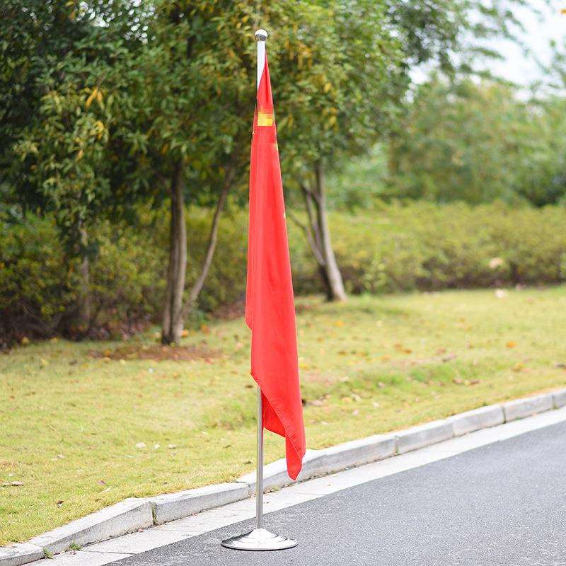 厅旗2米不锈钢旗杆室内落地旗杆办公室会议室厅旗钛金旗杆立式