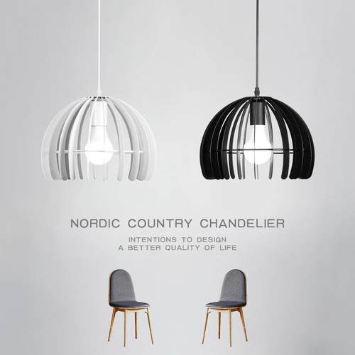 北欧 现代简约灯具服装店创意工作室吧台咖啡厅单头个性铁艺吊灯