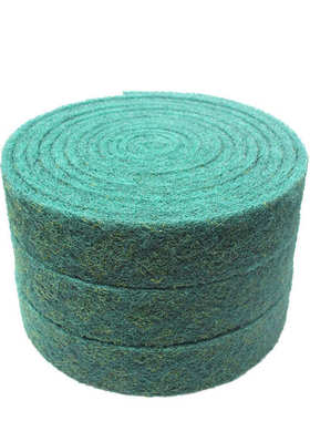 8698尼龙卷7.3米X76mm绿色工业百洁布菜瓜布不锈钢拉丝毛刺除锈