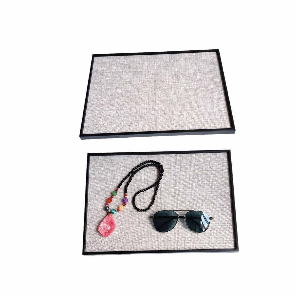 供应不锈钢黑色托盘配麻布内里软装样板房饰品托盘首饰收纳托盘,商业/办公家具,kt板/广告板/发泡板,淘宝优惠券,粉丝福利购,淘宝优惠卷