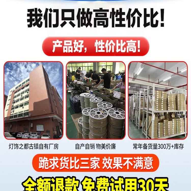 太阳能带灯BMSJ-LQ-新线款户外防水庭院阳台氛围室外彩超亮串条灯