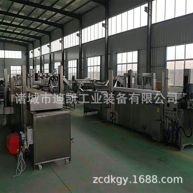 多温区豆泡油炸生产线 鱼豆腐油炸流水线 分阶段控温油炸效果好