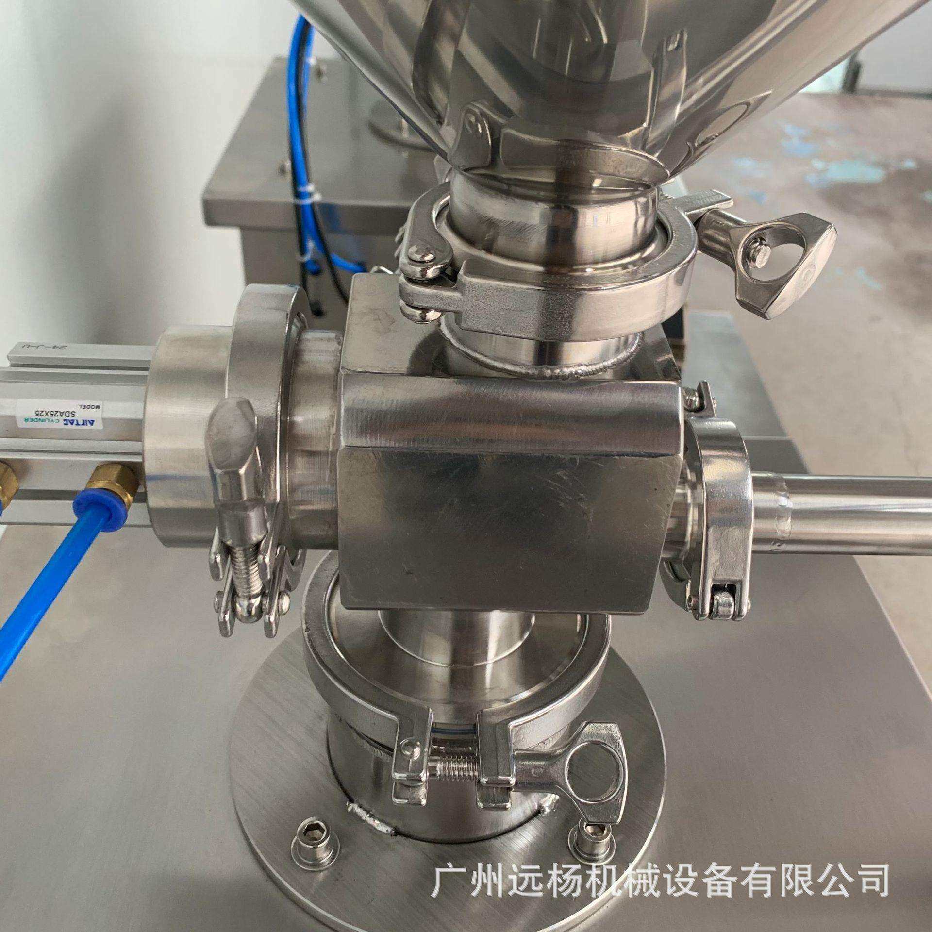 食粒酱类灌颗装机品半自动杨单头蚝油可移动带料斗灌装机远机械88