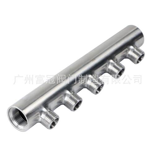 304不锈钢水表分水器6分内牙进4分外牙出分路集水器分流管接头