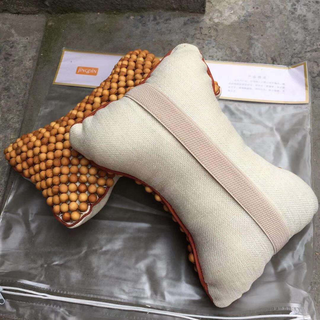 崖柏车枕头 1.0崖柏珠子 汽车颈椎靠枕 车枕内饰靠垫枕头厂家