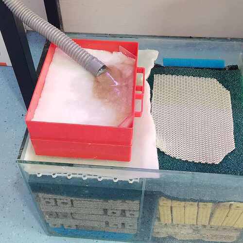 新款鱼缸过滤盒滤棉干湿分离盒双层抽屉diy物理拦截鱼粪便多功能