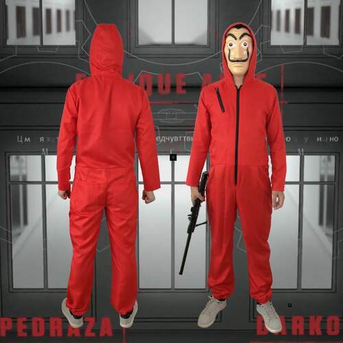 House of Paper Dali Cosplay Halloween Money Heist Costume