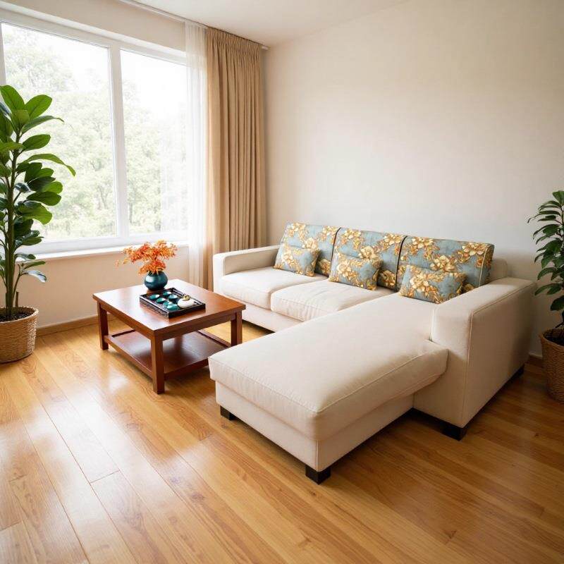 中式1097#木沙全发客厅大小约户型新中式实木家具简现代实布艺套