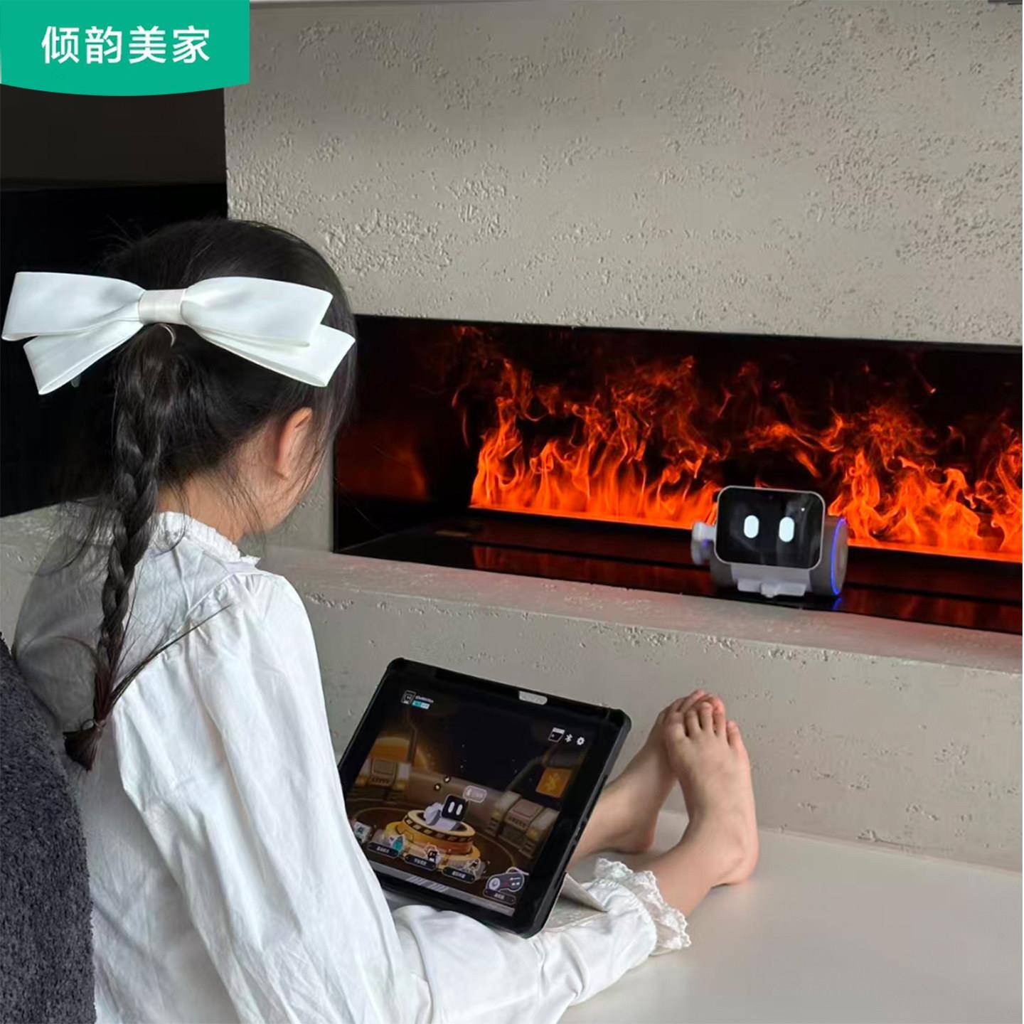 3d雾化电子壁炉仿真火焰加湿器嵌入式家用室内客厅电视柜火光装饰