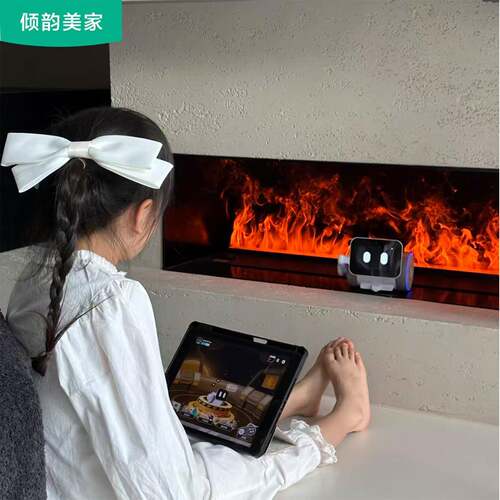 3d雾化电子壁炉仿真火焰加湿器嵌入式家用室内客厅电视柜火光装饰