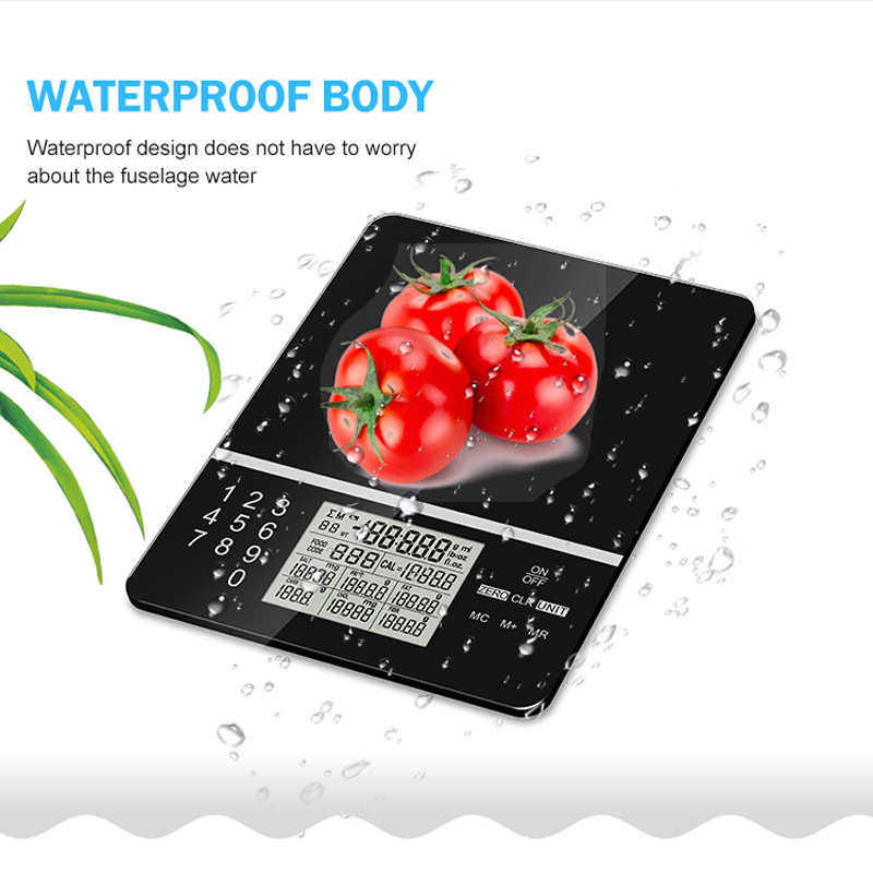 外贸厂家直销便携家用营养电子秤 高精度厨房秤食品称电子克秤5kg