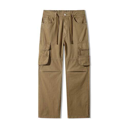 Four season wearable men's multi pocket work pants men's