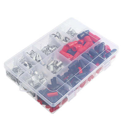 端子组合货源  接线裸护套防水240pcs口镀锡盒装绝缘窥铜端子