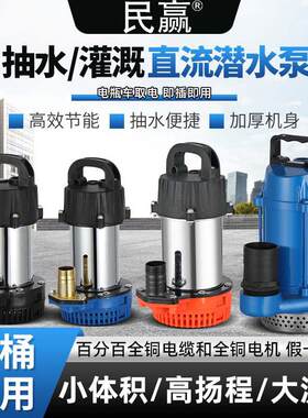 民赢吨桶搅拌桶专用48V60V72V直流潜水泵农用灌溉高扬程抽水机