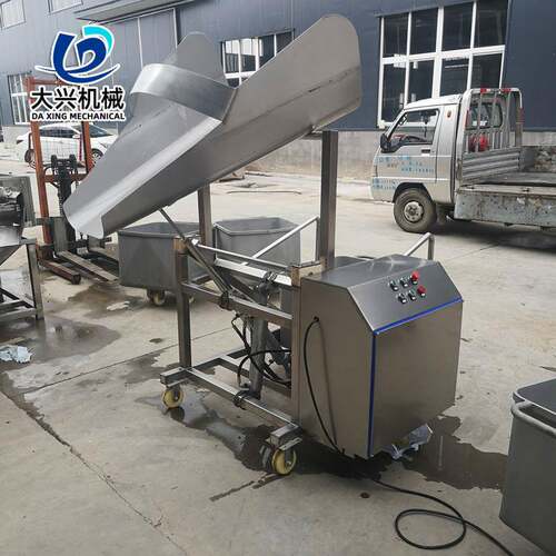 滚揉机液压上料机不锈钢自动升降提升机全自动翻斗式提升入料设备