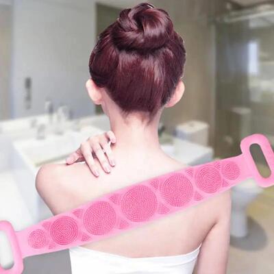 Hot Sell 5 Color Silicone Body Brush Back Scrubber Bath Towe
