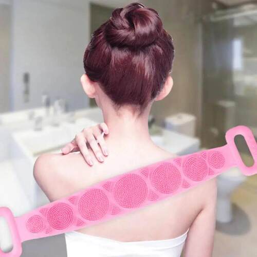 Hot Sell 5 Color Silicone Body Brush Back Scrubber Bath Towe
