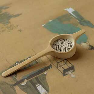 竹制配件君子茶道 玉竹茶叶漏茶过滤器打孔天然竹滤茶六茶具