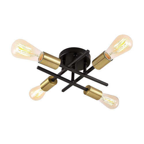 led工业个性北欧灯电商客房灯卧室简约书房艺创意铁风吸顶灯