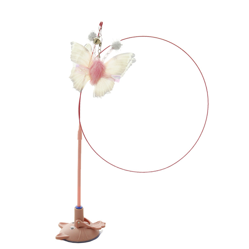 新品猫猫玩具粉蝶宠物智能玩具