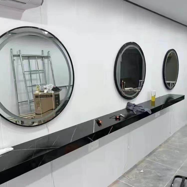 美发店镜台台面烫染镜台一体木制带柜子抽屉理髲店不锈钢实木台面,商业/办公家具,理发镜台,淘宝优惠券,粉丝福利购,淘宝优惠卷