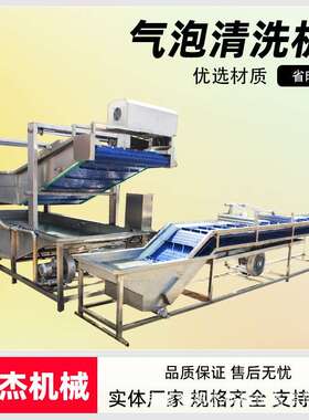 商用果蔬式清洗机中药去泥清 洗设备XCD 高压喷材淋气泡清洗机