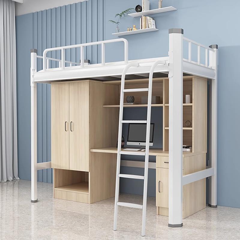 学生公xr-scxz0寓床上床下桌架床人成低床员工宿高舍床铁艺多功能