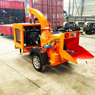 柴油木材树枝粉碎机园林果园林藤条碎枝机枝条树枝树叶树干破碎机