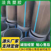 HDPE置换自锁式 短管城市修复管道大口径黑色排水排污管道路下水管