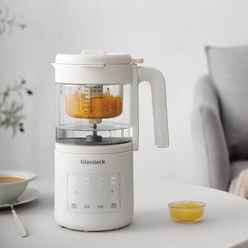 玻璃锁婴儿食品辅食机蒸煮一体机婴儿食品加工机小型多功能米糊泥