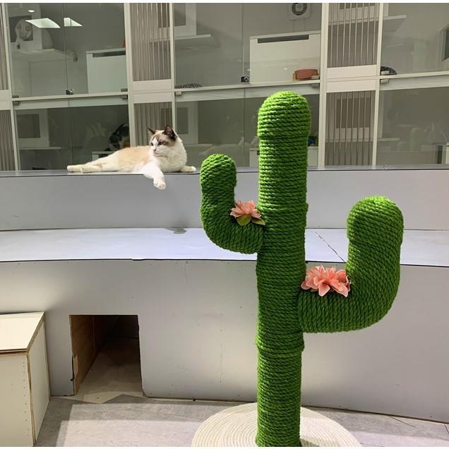 猫爬架 网红仙人掌猫窝通天柱剑麻猫抓板抓柱猫架猫跳台木质