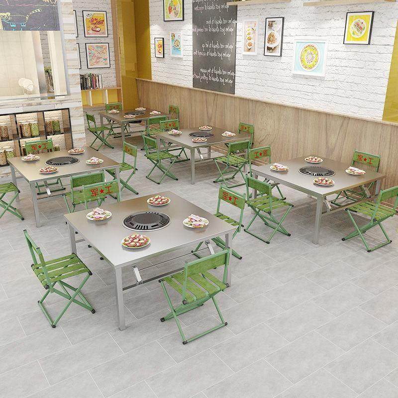 摆摊烙锅自助烧烤桌商用家用折叠式不锈钢摆地摊烤肉桌一体火锅桌,商业/办公家具,火锅桌,淘宝优惠券,粉丝福利购,淘宝优惠卷