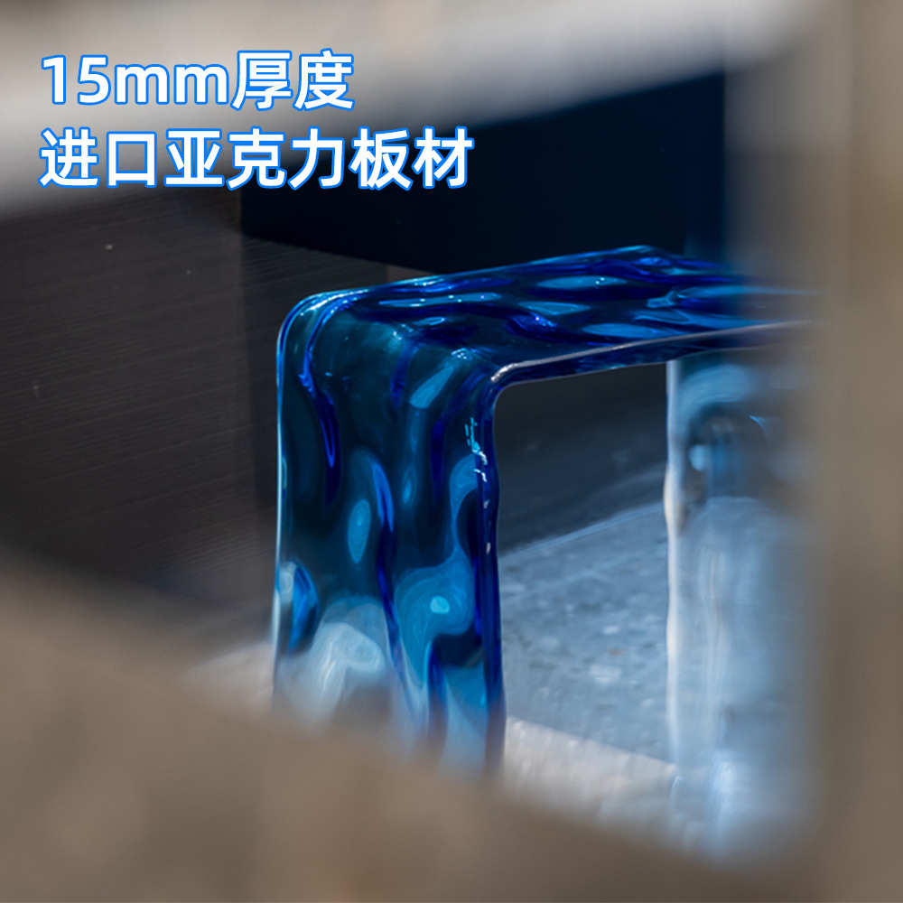 小凳子亚克力透明魔方彩虹凳家用换鞋矮凳客厅茶几凳子椅子化妆凳