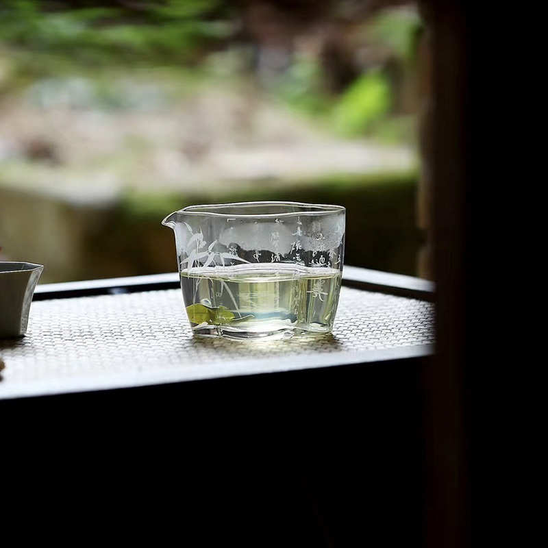 七碗茶诗云朵公道杯家用功夫茶具茶海分茶器加厚耐热玻璃公杯匀杯