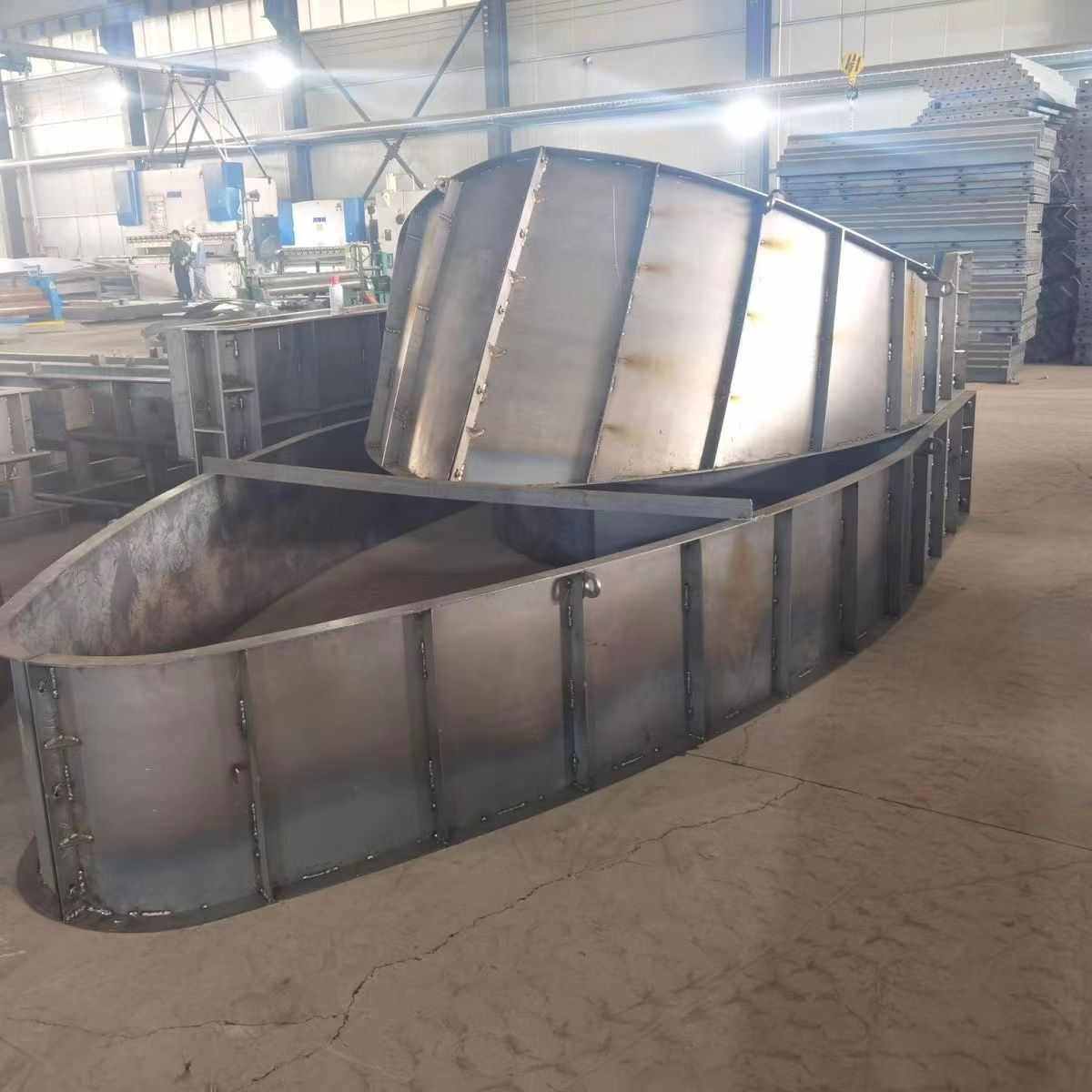 船舶收费岛钢模具高速公路ETC收费站模具分体式防撞安全岛模具
