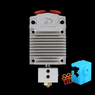 换2in1色进一xcr 两 出3dsway打印机nv6v2挤出双色喷头火山口3d