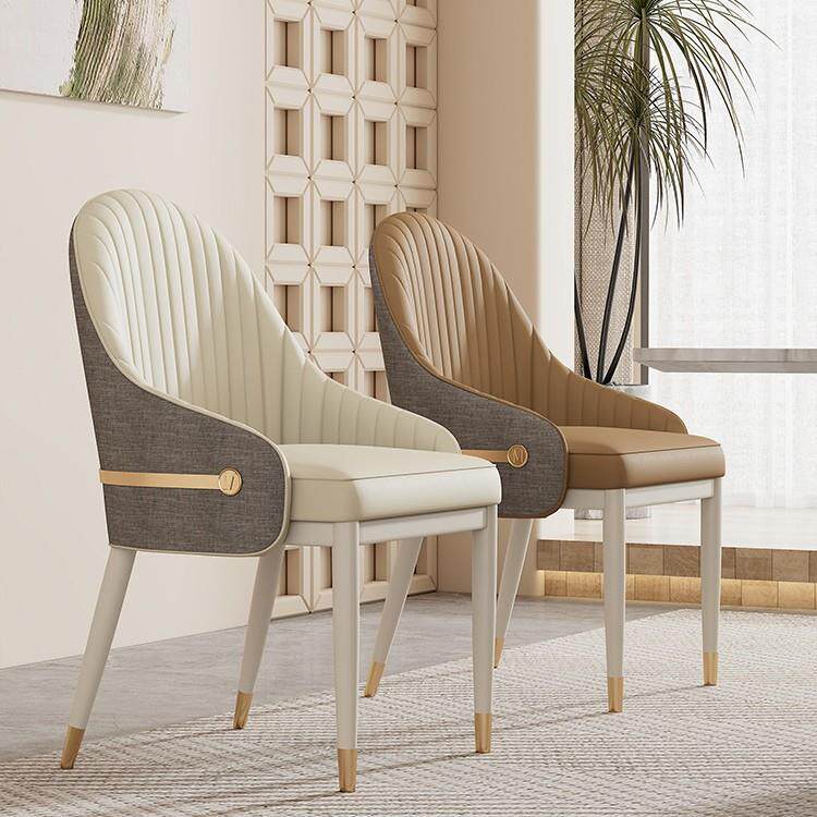 椅子家用加厚奶油风餐厅餐桌餐椅久坐舒服商用简约高级感凳子靠背