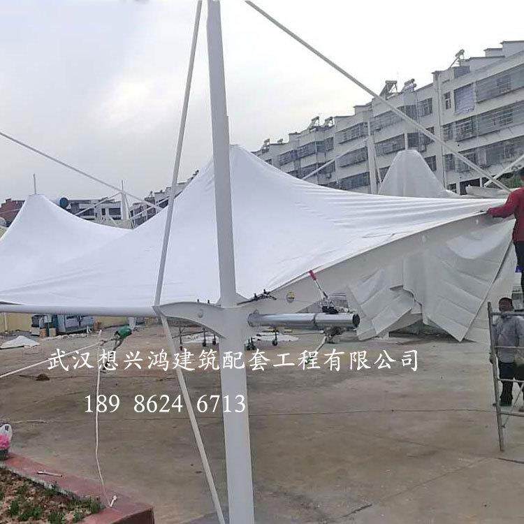 订做 户外膜结构停车棚 张拉膜结构汽车棚 户外遮阳蓬雨篷 膜结构