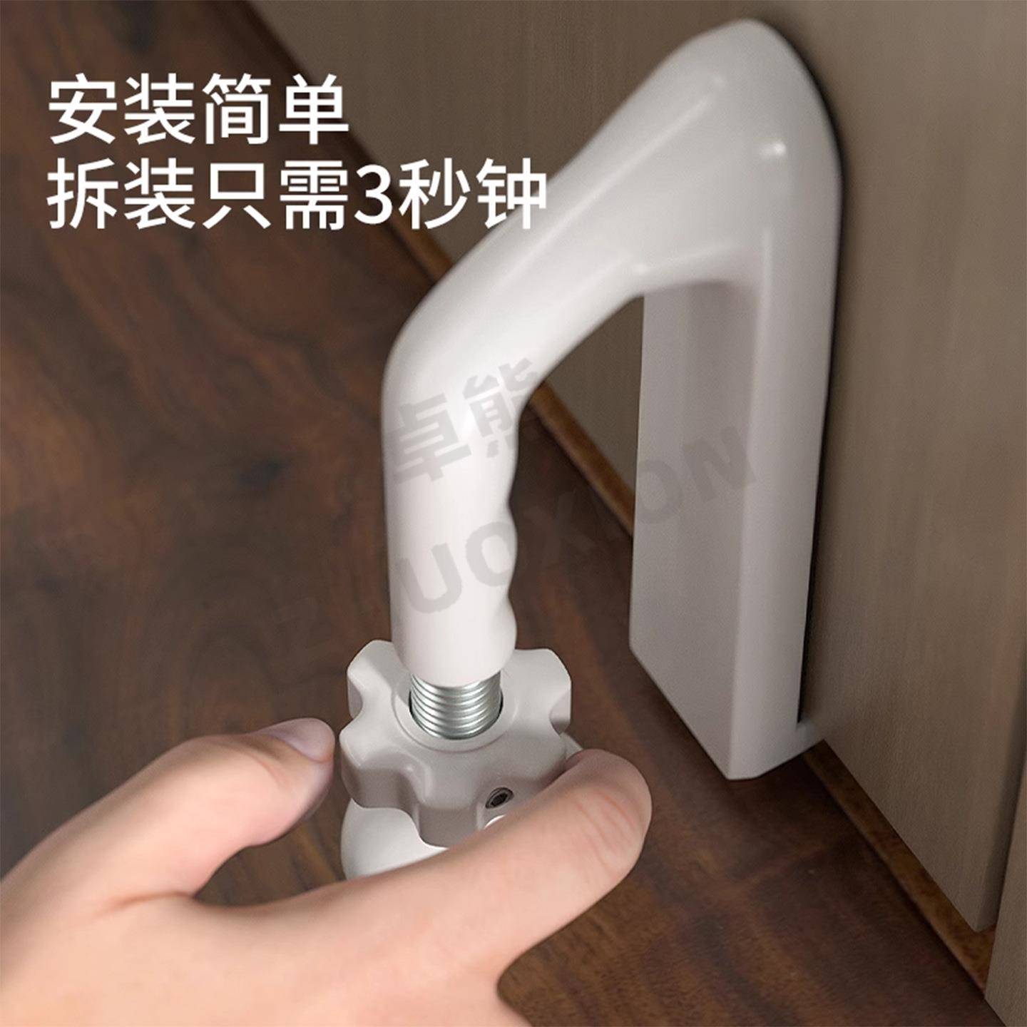 阻器防盗女打生防盗门挡便携式耐门磨APB门阻器免孔房顶门堵门器
