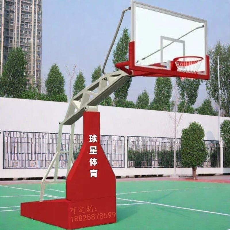 连式山韶关架埋地移动式篮球武江深圳球星标准型液989压蓝球式架