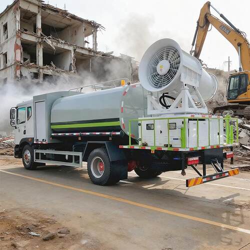 基建工地除尘喷雾炮柴油发电动力环卫喷洒绿化车载高射程雾炮机