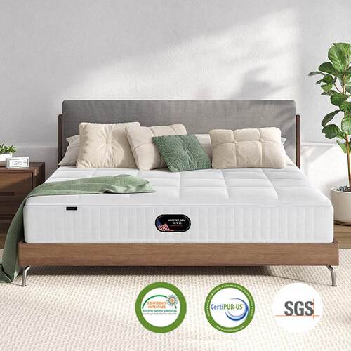 家用卧室可拆洗0胶水四叶草弹簧床垫 3D护脊全拆席梦思床垫25cm厚