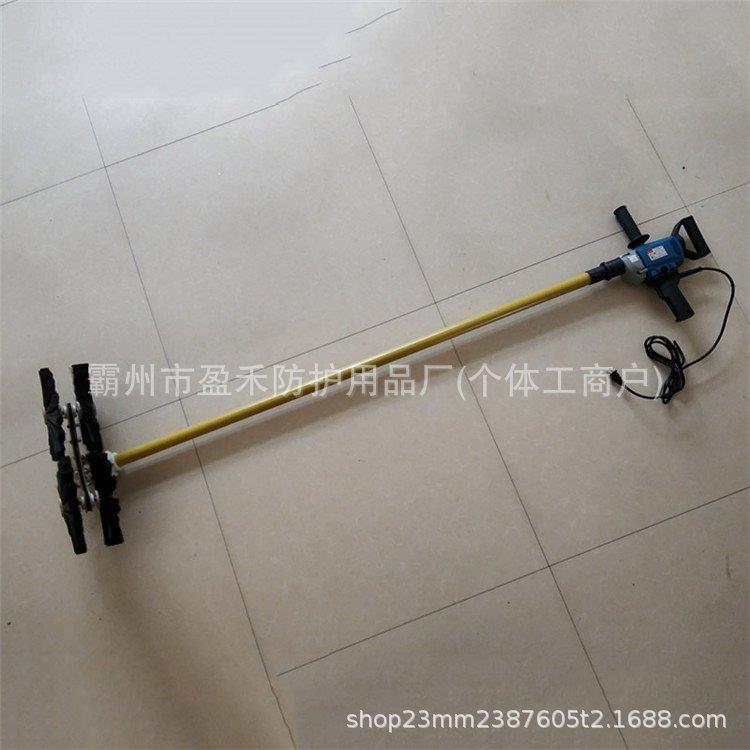 旋转式2.5米导线刷高压绝缘清洁刷带电作业电缆异物清理杆