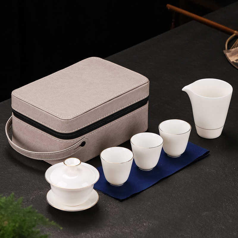 旅行茶具便携式收纳包一盖碗一公道杯三杯带茶巾功夫茶具套装LOGO,餐饮具,旅行茶具,淘宝优惠券,粉丝福利购,淘宝优惠卷