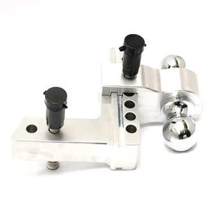 厂家供应拉力强可调节铝合金拖车臂2 6inch配插销双头拉车臂现货