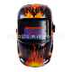 C式 1EN379面头戴电焊面罩自动变髅光电焊罩火焰骷贴花电焊面 ETH